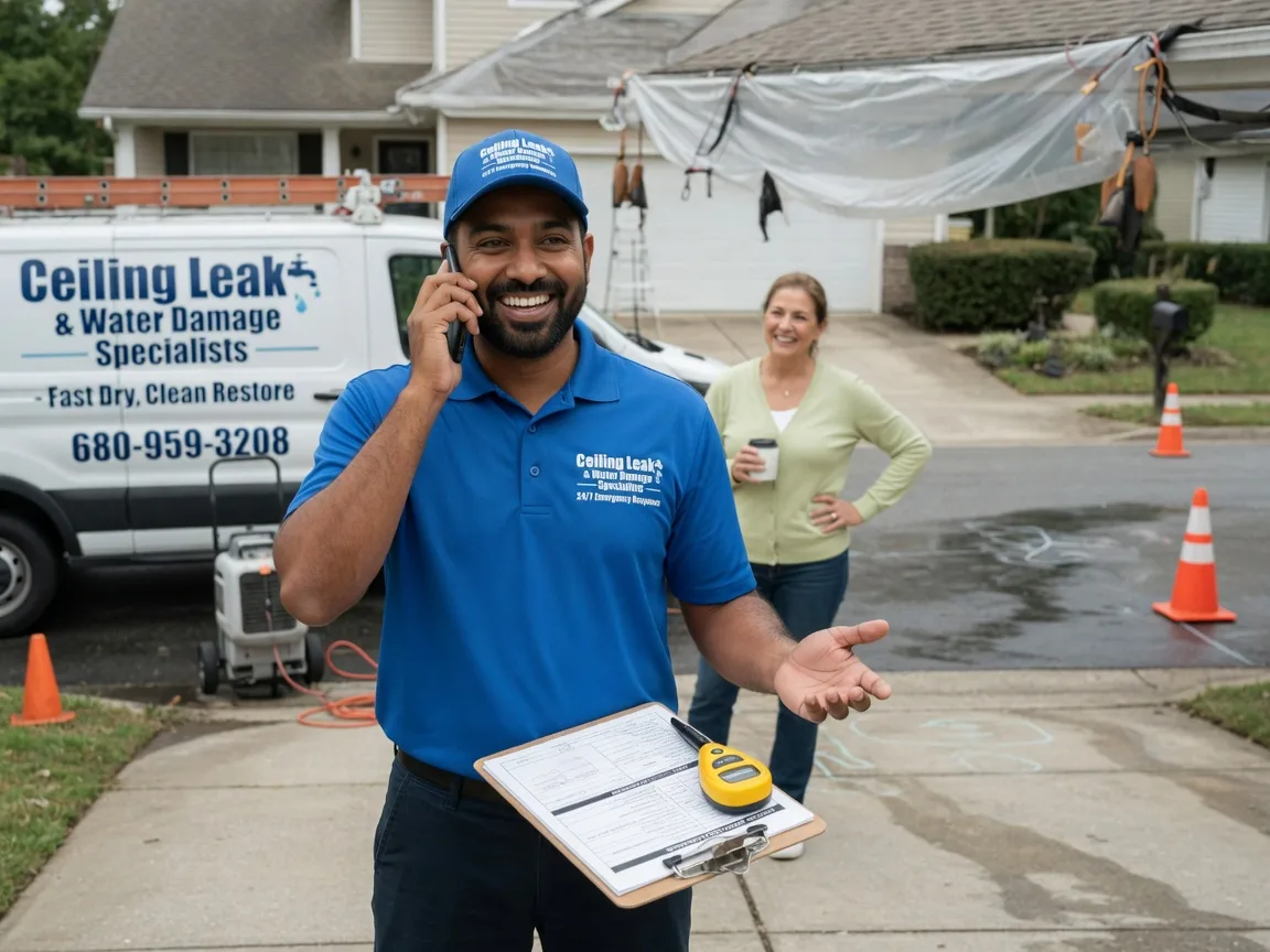 Ceiling Leak Cleanup Lilesville, NC FAQs
